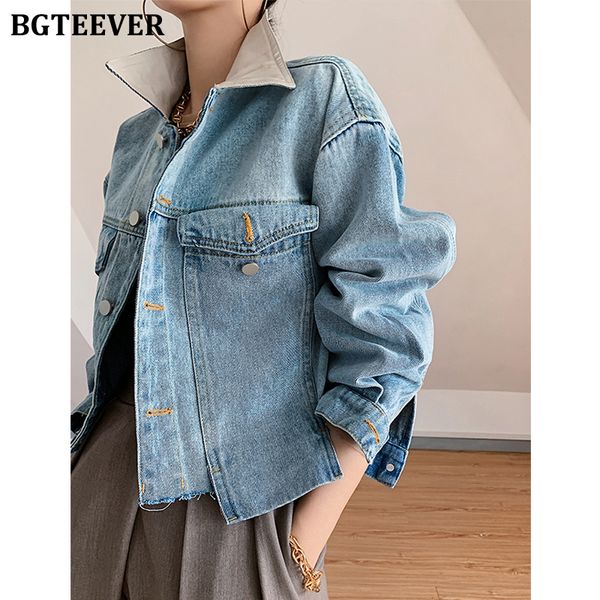 fashion lapel women short jeans jackets autumn winter ladies outerwear full sleeve patchwork female denim coats, Tan;black
fashion lapel women short jeans jackets autumn winter ladies outerwear full sleeve patchwork female denim coats, Tan;black