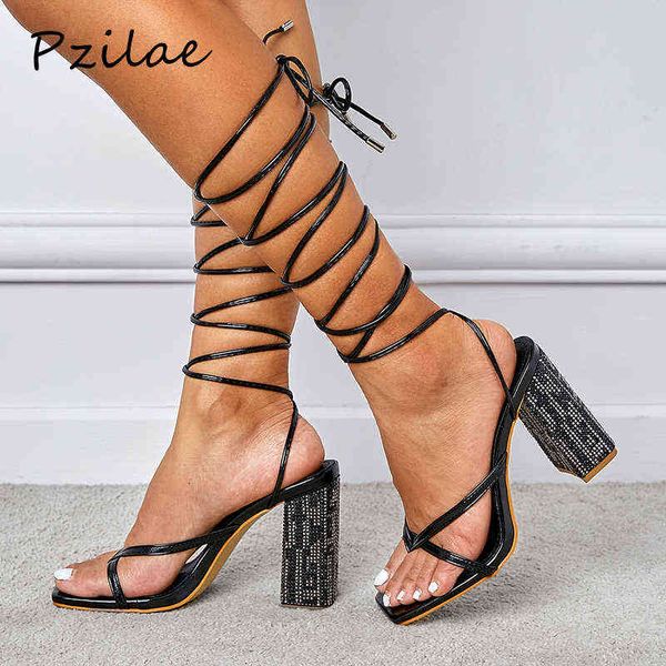 sandals pzilae new fashion women gladiator rhinestone bling heel summer roman shoes high heels party prom pumps plus size 42 220704, Black
sandals pzilae new fashion women gladiator rhinestone bling heel summer roman shoes high heels party prom pumps plus size 42 220704, Black