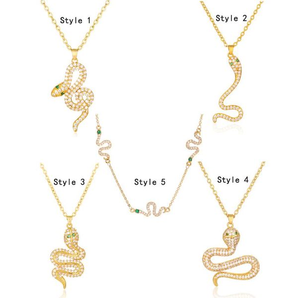 chains gold color fashion micro mosaic + cz stones dainty snake pendant charm chain necklace for women, Silver
chains gold color fashion micro mosaic + cz stones dainty snake pendant charm chain necklace for women, Silver