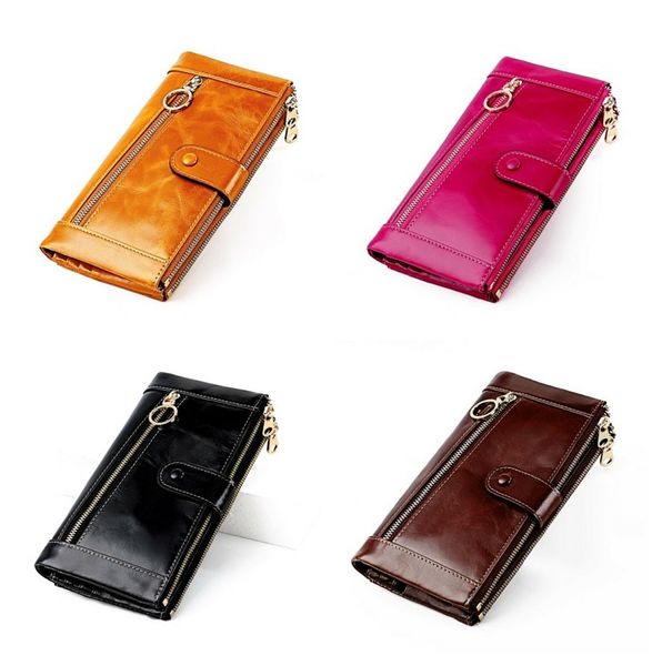 women's change bag source spot oil wax skin long mobile phone vintage pickup jacket leather ladies wallet, Red;black
women's change bag source spot oil wax skin long mobile phone vintage pickup jacket leather ladies wallet, Red;black