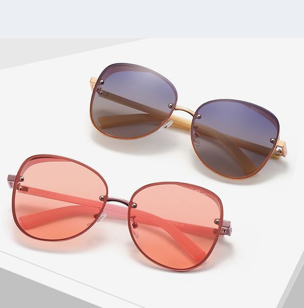 

luxury fashion sunglasses for women Jimmy651# high quality UV400 polarized pink lenses metal black frame Net red star styles womens designer sunglasses hot