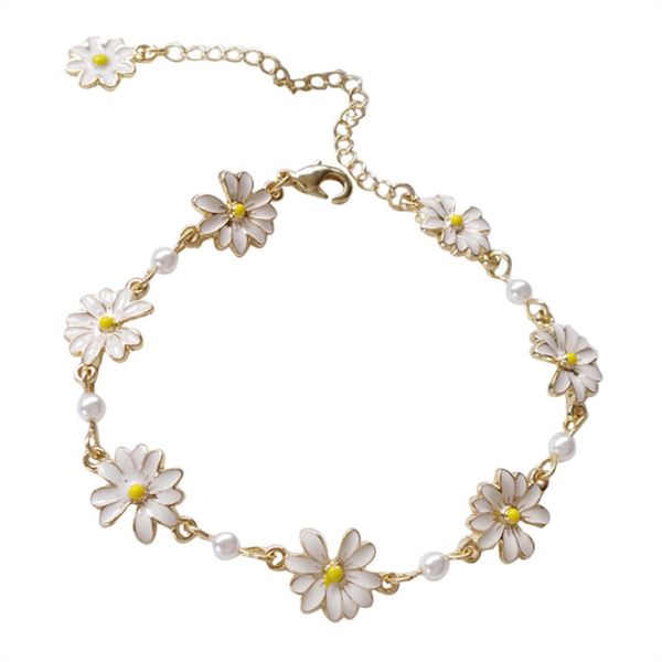 personality sweet jewelry niche design bracelets simple daisy charm bracelets, Golden;silver
personality sweet jewelry niche design bracelets simple daisy charm bracelets, Golden;silver