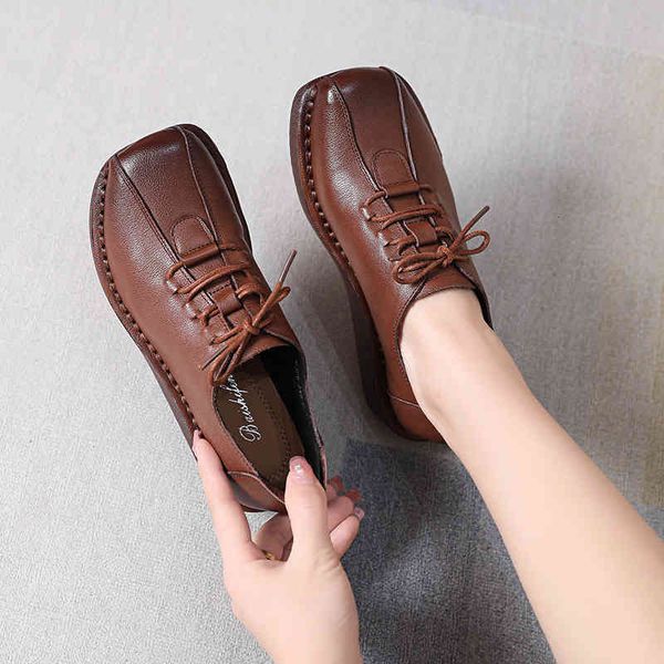 dress shoes spring and autumn style headdress layer soft cow leather women's single shoe slope heel bottom deep mouth lace up cgzx, Black
dress shoes spring and autumn style headdress layer soft cow leather women's single shoe slope heel bottom deep mouth lace up cgzx, Black
