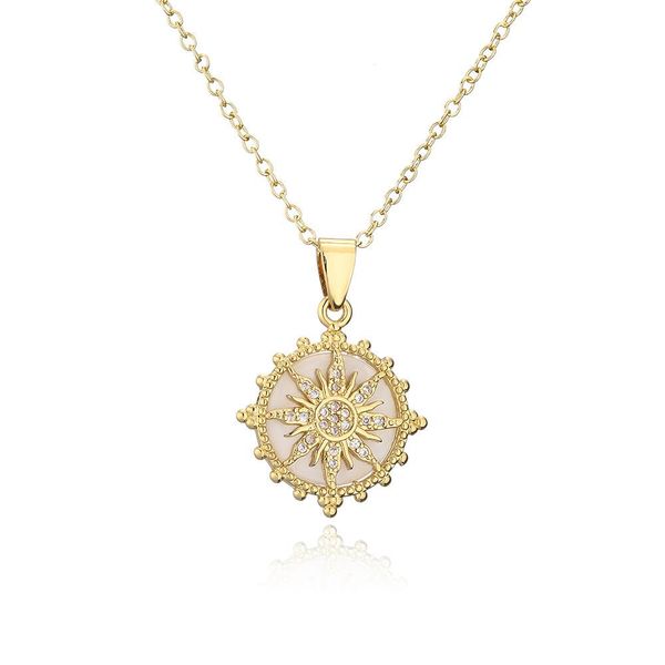 pendant ancient selling new product 18k gold plated copper micro inlaid zirconnecklace female, Silver
pendant ancient selling new product 18k gold plated copper micro inlaid zirconnecklace female, Silver