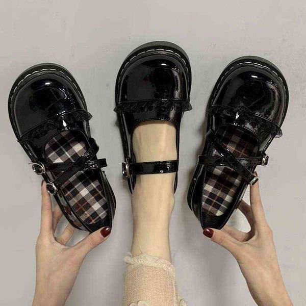 dress shoes lolita lace stitching vintage mary janes woman flats 2022 japanese style fashion students party cute ladies footwear 220516, Black
dress shoes lolita lace stitching vintage mary janes woman flats 2022 japanese style fashion students party cute ladies footwear 220516, Black