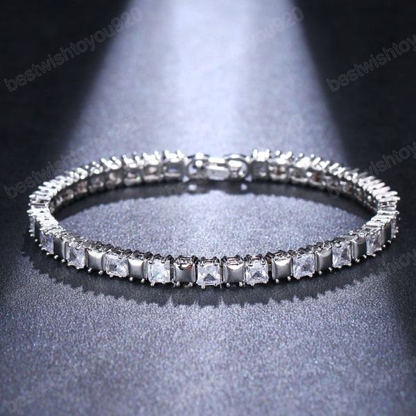 trendy shiny square aaa zircon bracelet for women vintage silver crystal bangle romantic wedding bridal jewelry, Golden;silver
trendy shiny square aaa zircon bracelet for women vintage silver crystal bangle romantic wedding bridal jewelry, Golden;silver