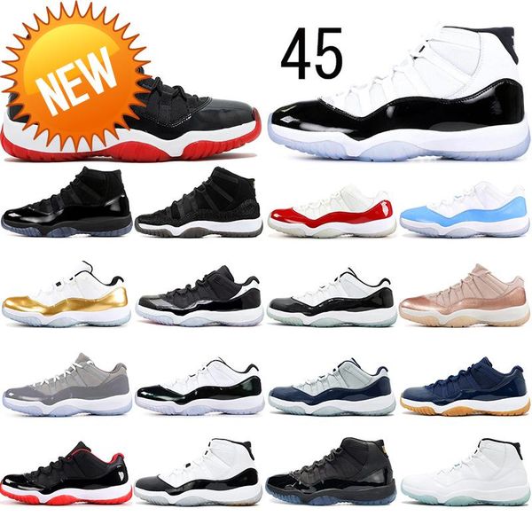 new concord high 45 11 11s prm heiress gym red chicago platinum tint space jams men shoes sports sneakers 36 -47
new concord high 45 11 11s prm heiress gym red chicago platinum tint space jams men shoes sports sneakers 36 -47