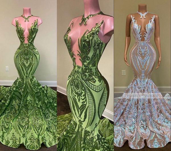 2022 sparkly sequins olive green silver mermaid african prom dresses black girls jewel neck illusion long graduation dress plus size formal
2022 sparkly sequins olive green silver mermaid african prom dresses black girls jewel neck illusion long graduation dress plus size formal