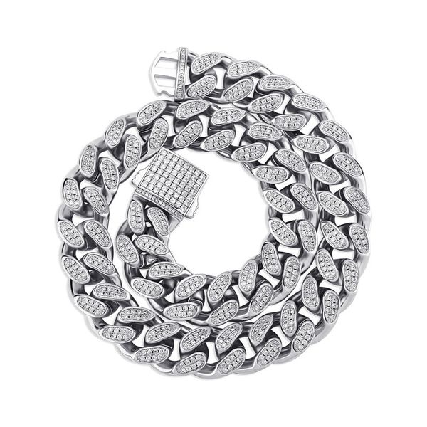 18mm 18/22inch gold plated bling cz heavy cuban necklace bracelet link chains for men punk jewelry, Silver
18mm 18/22inch gold plated bling cz heavy cuban necklace bracelet link chains for men punk jewelry, Silver