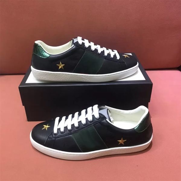 luxury designer women man casual shoes classical leather sneakers embroidery bee tiger head trainers wholesale price, Black
luxury designer women man casual shoes classical leather sneakers embroidery bee tiger head trainers wholesale price, Black