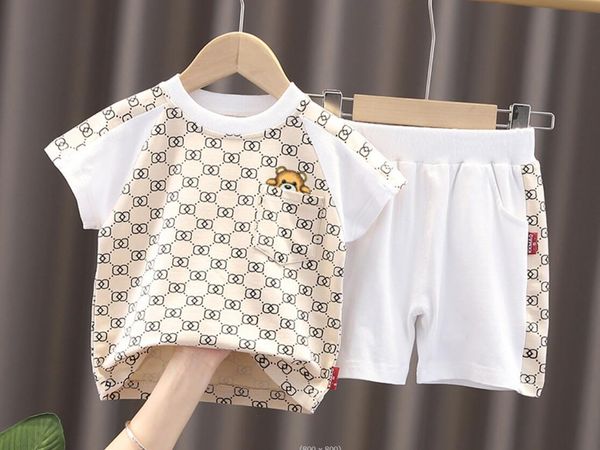 new summer baby girl clothes suit boys cotton cartoon bear t-shirt+shorts 2pcs/set toddler casual costume kids tracksuits w15, Blue
new summer baby girl clothes suit boys cotton cartoon bear t-shirt+shorts 2pcs/set toddler casual costume kids tracksuits w15, Blue