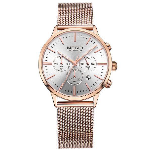 fashion designers factory direct sales megir multi-function new watch fashionable waterproof chronograph womens quartz watch vintage outdoor, Slivery;brown
fashion designers factory direct sales megir multi-function new watch fashionable waterproof chronograph womens quartz watch vintage outdoor, Slivery;brown