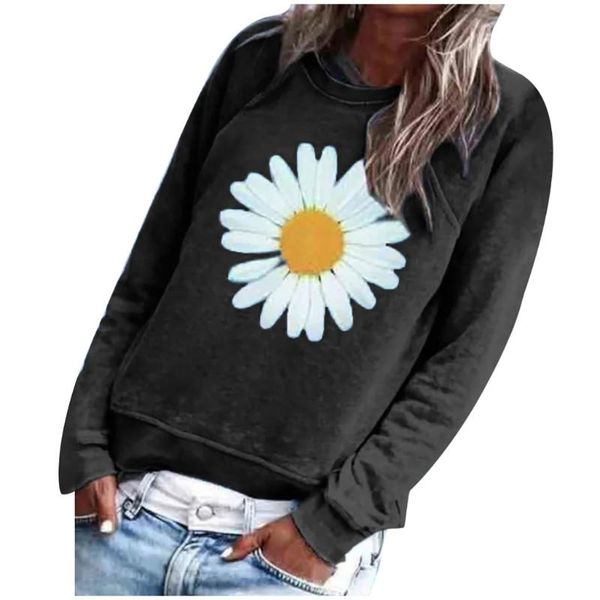 women's hoodies & sweatshirts fashion loose sweatshirt cotton round collar small daisy printing long sleeve sunflower printed vintage#4, Black
women's hoodies & sweatshirts fashion loose sweatshirt cotton round collar small daisy printing long sleeve sunflower printed vintage#4, Black