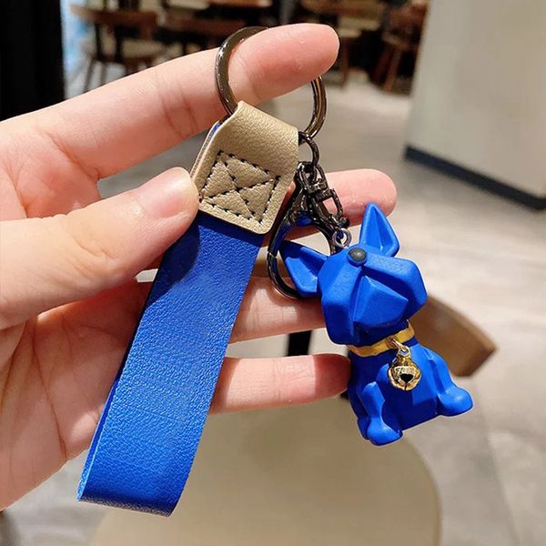 sh002 silicone bell bulldog dog style keychains resin pendant creative couple 3d cute key ring chain 4 colors, Silver
sh002 silicone bell bulldog dog style keychains resin pendant creative couple 3d cute key ring chain 4 colors, Silver