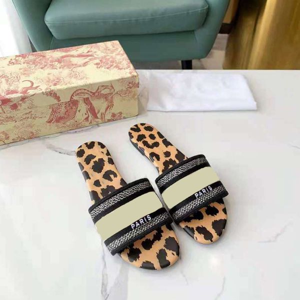 leopard women slippers summer genuine leather flats sliders embroidered letter prints beach sandal slides with box, Black
leopard women slippers summer genuine leather flats sliders embroidered letter prints beach sandal slides with box, Black