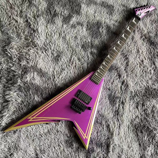 color stripes jack v special irregular shape rr electric guitar with ebony fingerboard active pickup
color stripes jack v special irregular shape rr electric guitar with ebony fingerboard active pickup