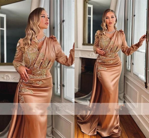 blush champagne mermaid evening dresses crystals pearls long sleeve muslim arabic plus size prom party gowns robes de soiree, Black
blush champagne mermaid evening dresses crystals pearls long sleeve muslim arabic plus size prom party gowns robes de soiree, Black