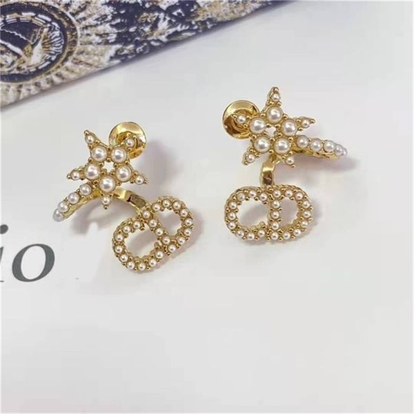 2022 fashion 20% off designer jewelry d di star letter pearl temperament advanced sense versatile 925 silver anti allergy earrings, Golden
2022 fashion 20% off designer jewelry d di star letter pearl temperament advanced sense versatile 925 silver anti allergy earrings, Golden