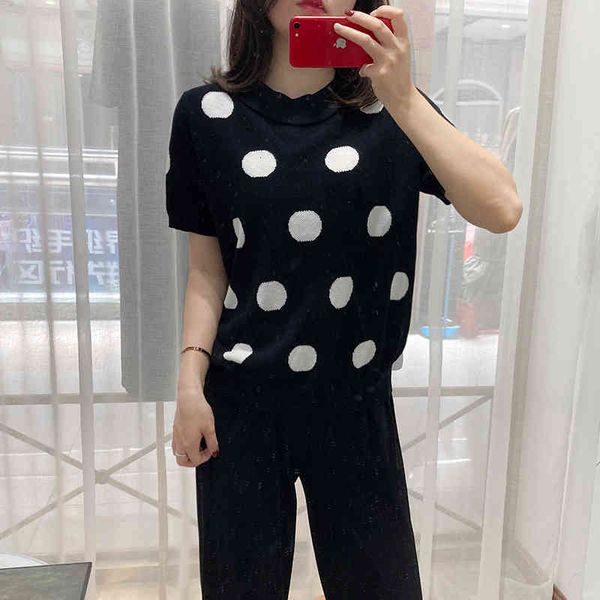 women's sweaters summer style xiaohe high count fine cotton yarn temperament wave dot sweater women's round neck loose aging short, White;black
women's sweaters summer style xiaohe high count fine cotton yarn temperament wave dot sweater women's round neck loose aging short, White;black