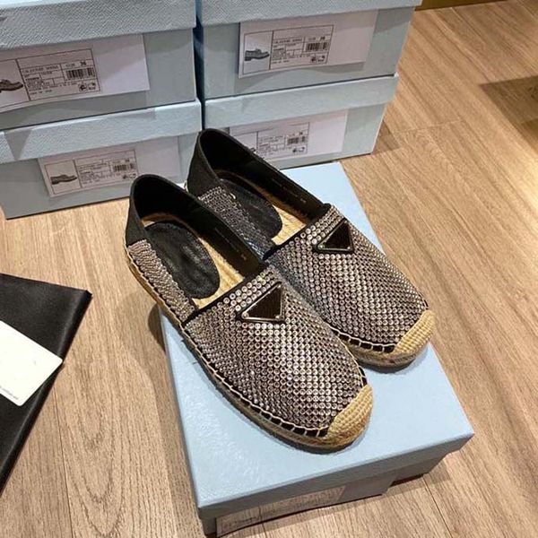 classic loafers espadrilles casual shoe woman designers shoes sneakers knitting fisherman canvas fashion, Black
classic loafers espadrilles casual shoe woman designers shoes sneakers knitting fisherman canvas fashion, Black