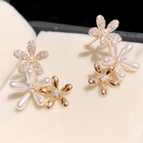 dlz new fashion sweet flower vintage hoop stud earrings jewelry for women, Golden;silver
dlz new fashion sweet flower vintage hoop stud earrings jewelry for women, Golden;silver