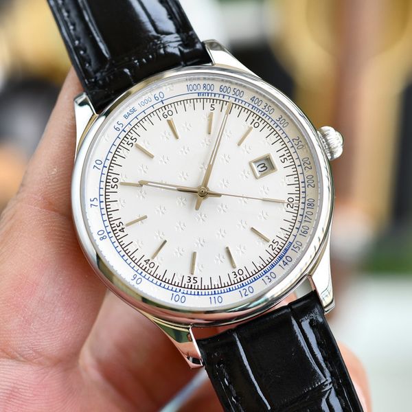 classic mens watches automatic mechanical movement watch 40mm fashion leather business wristwatch montre de luxe for mens, Slivery;brown
classic mens watches automatic mechanical movement watch 40mm fashion leather business wristwatch montre de luxe for mens, Slivery;brown