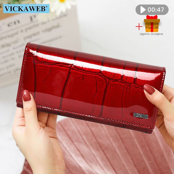 gift genuine leather women wallet magnetic hasp female long purse ladies coin purses fashion wallets women's money walet 220421, Red;black
gift genuine leather women wallet magnetic hasp female long purse ladies coin purses fashion wallets women's money walet 220421, Red;black