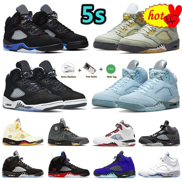 2022 jumpman 5 5s mens basketball shoes jade horizon racer blue raging bull bluebird hare helmet fire red concord easter moonlight sail men, Black
2022 jumpman 5 5s mens basketball shoes jade horizon racer blue raging bull bluebird hare helmet fire red concord easter moonlight sail men, Black