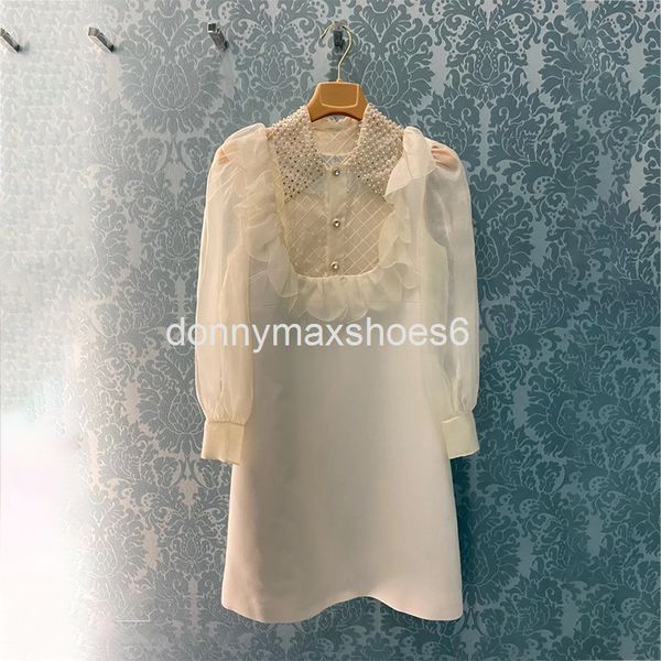 casual dresses french beaded ruffle dress summer court style celebrity temperament mesh bubble sleeve a-line skirt, Black;gray
casual dresses french beaded ruffle dress summer court style celebrity temperament mesh bubble sleeve a-line skirt, Black;gray
