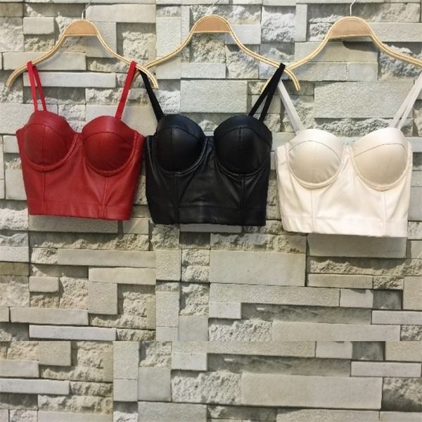 bustier cool black pu leather bralet women's bra night club party cropped tube for women 220316, White
bustier cool black pu leather bralet women's bra night club party cropped tube for women 220316, White