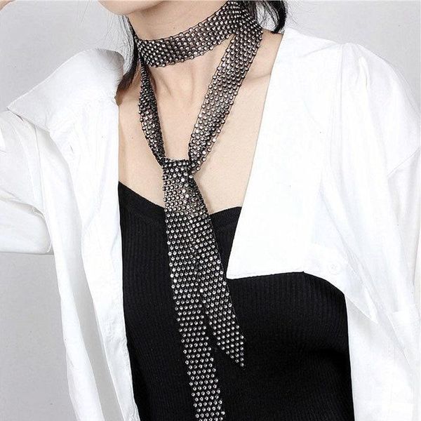 summer black long sharp corner rhinestone scarf korean female social sailor dance necktie multifunction bow trendy belt p7, Blue;gray
summer black long sharp corner rhinestone scarf korean female social sailor dance necktie multifunction bow trendy belt p7, Blue;gray
