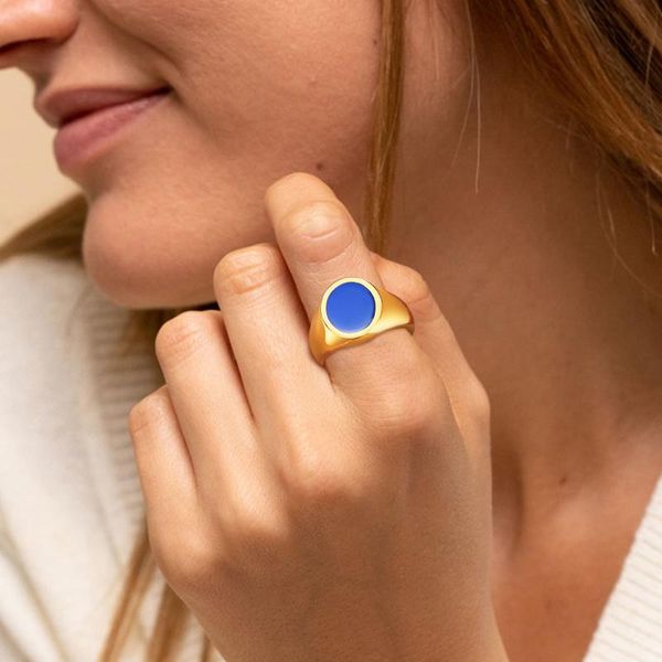 cluster rings royal blue enamel signet ring, womens stainless steel gold filled chunky pinky finger ring jewelry, Golden;silver
cluster rings royal blue enamel signet ring, womens stainless steel gold filled chunky pinky finger ring jewelry, Golden;silver