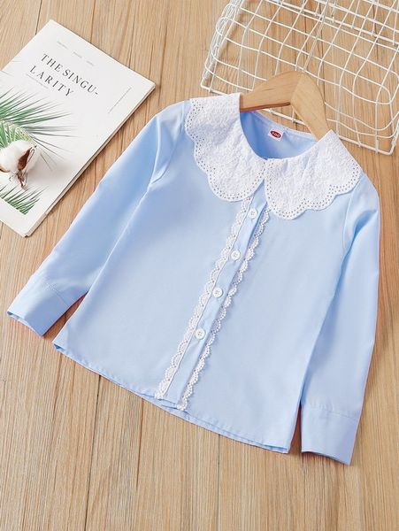toddler girls contrast schiffy peter pan collar blouse she, White;black
toddler girls contrast schiffy peter pan collar blouse she, White;black