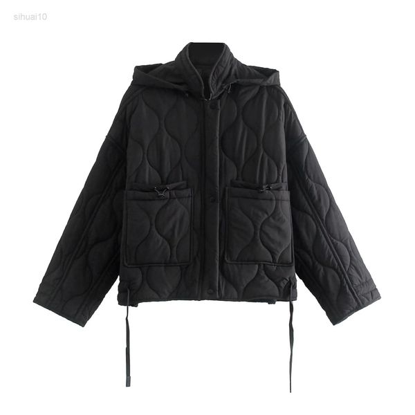 2021 new women parka winter jacket women thin korean fashion drawstring on zoom hood black l220725, Black;brown
2021 new women parka winter jacket women thin korean fashion drawstring on zoom hood black l220725, Black;brown
