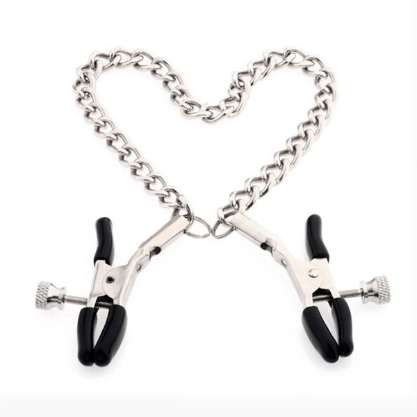 1 pair stainless steel metal chain nipple milk clips breast clip slaves clamps toys butterfly style for couples
1 pair stainless steel metal chain nipple milk clips breast clip slaves clamps toys butterfly style for couples