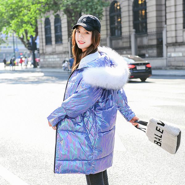 qingwen winter coat women mid-length white bright surface loose fur collar padded coat parka casaco feminino inverno l220725, Black
qingwen winter coat women mid-length white bright surface loose fur collar padded coat parka casaco feminino inverno l220725, Black
