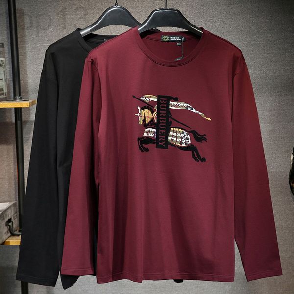 men's t-shirts designer trendy brand large men's clothing autumn winter 2019 new long sleeved t-shirt loose fat, fat man t-shirt m, White;black 
men's t-shirts designer trendy brand large men's clothing autumn winter 2019 new long sleeved t-shirt loose fat, fat man t-shirt m, White;black