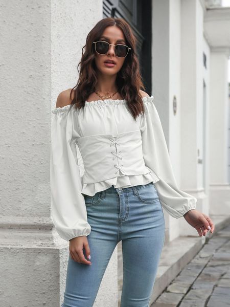 lantern sleeve collar waist short jacket women's long sleeve chiffon shirt blouse womens womens blouses women shirt, White
lantern sleeve collar waist short jacket women's long sleeve chiffon shirt blouse womens womens blouses women shirt, White