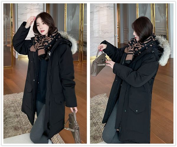 canadian women's down jacket parka warm windproof white duck coat thickened winter coat, Black
canadian women's down jacket parka warm windproof white duck coat thickened winter coat, Black