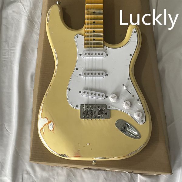 in stock new st electric guitar made of old style cream yellow body maple fingerboard groove guitars guitarra
in stock new st electric guitar made of old style cream yellow body maple fingerboard groove guitars guitarra