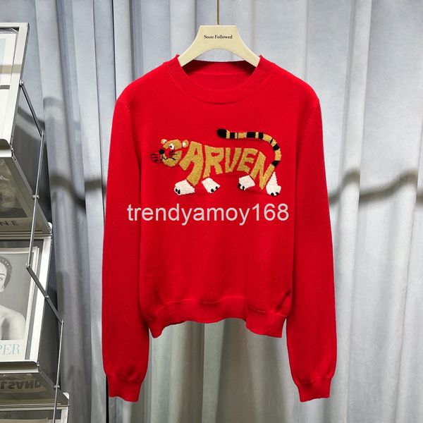 women's knits & tees the year of the tiger is . red cashmere sweater for women in early spring . red funny printed, White
women's knits & tees the year of the tiger is . red cashmere sweater for women in early spring . red funny printed, White