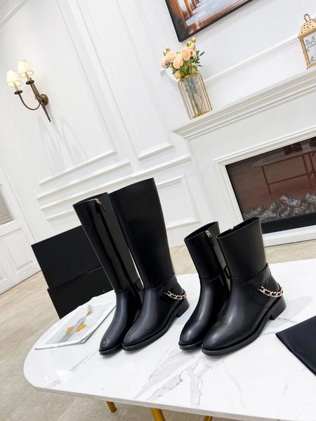 new side zipper high boots for autumn/winter 2022 handmade chain decoration fashion trend 35-41, Black
new side zipper high boots for autumn/winter 2022 handmade chain decoration fashion trend 35-41, Black