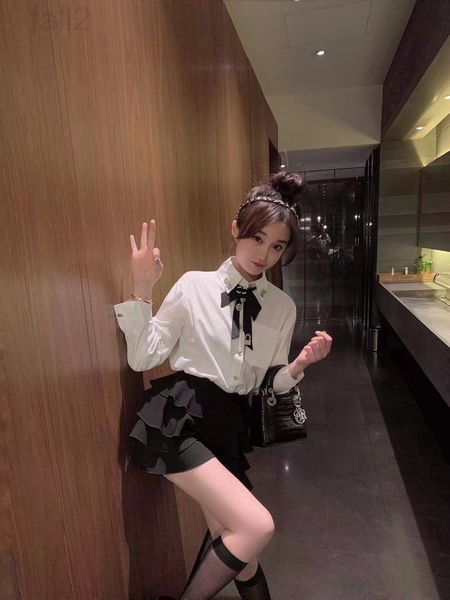 women's blouses & shirts designer 2022 spring new color contrast three-dimensional decorative bow tie white shirt women's design t
women's blouses & shirts designer 2022 spring new color contrast three-dimensional decorative bow tie white shirt women's design t