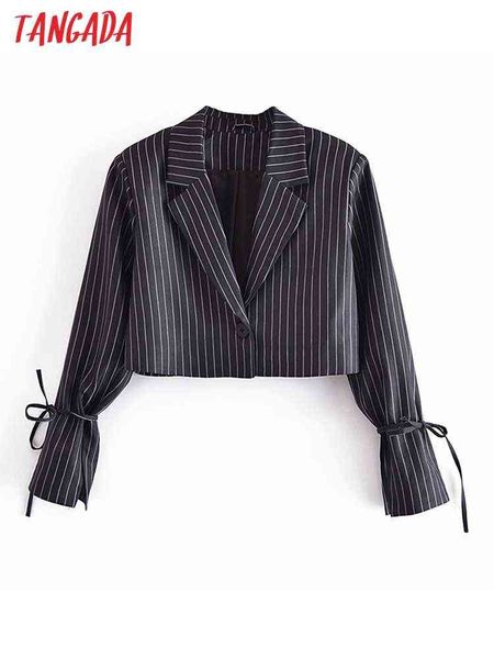 suit tangada women vintage striped blazer female long sleeves elegant jacket la, White;black
suit tangada women vintage striped blazer female long sleeves elegant jacket la, White;black