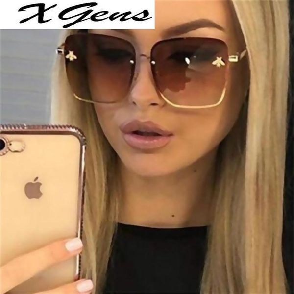2021 new fashion lady oversize rimless square bee sunglasses women men small bee glasses gradient sun glasses female uv4002471, White;black
2021 new fashion lady oversize rimless square bee sunglasses women men small bee glasses gradient sun glasses female uv4002471, White;black