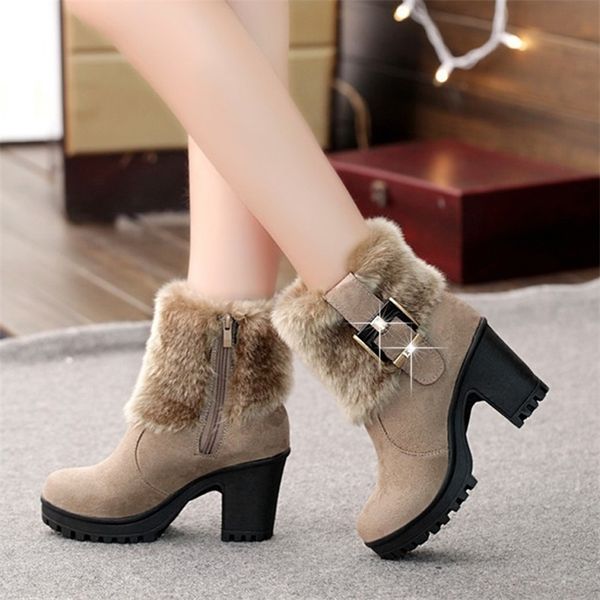women ankle boots winter warm fur high heels short martin boots fashion black square platform women snow shoes booties vt310 201028
women ankle boots winter warm fur high heels short martin boots fashion black square platform women snow shoes booties vt310 201028