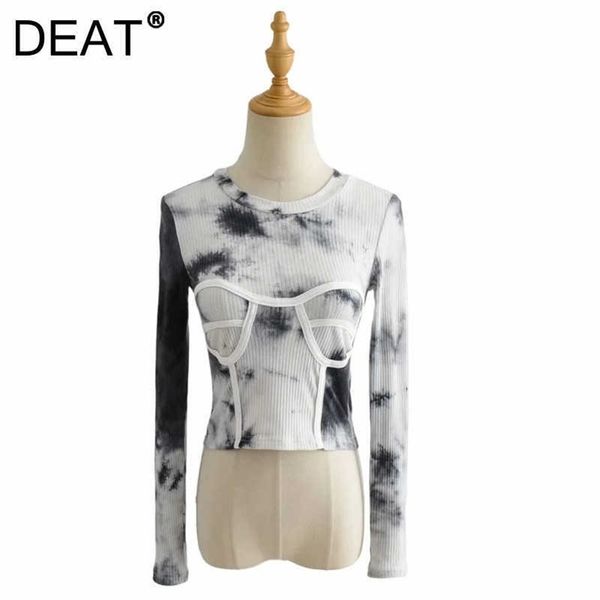 deat women slim t-shirt solid color round neck long sleeve fashion temperament spring autumn 11d1695 210709, White
deat women slim t-shirt solid color round neck long sleeve fashion temperament spring autumn 11d1695 210709, White