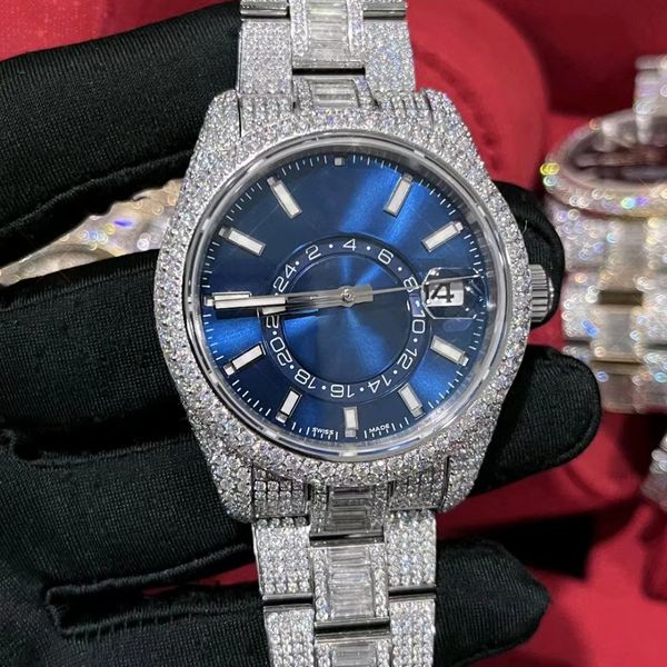 diamond watch watch functional work automatic 42mm two stones waterproof 904 stainless frameless set sapphire glass c2, Slivery;brown
diamond watch watch functional work automatic 42mm two stones waterproof 904 stainless frameless set sapphire glass c2, Slivery;brown