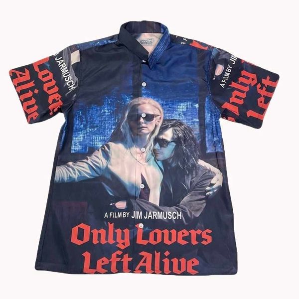 only wakeo jarmuch maria jim loves the beautiful vampire short sleeved shirt men and women, White;black
only wakeo jarmuch maria jim loves the beautiful vampire short sleeved shirt men and women, White;black