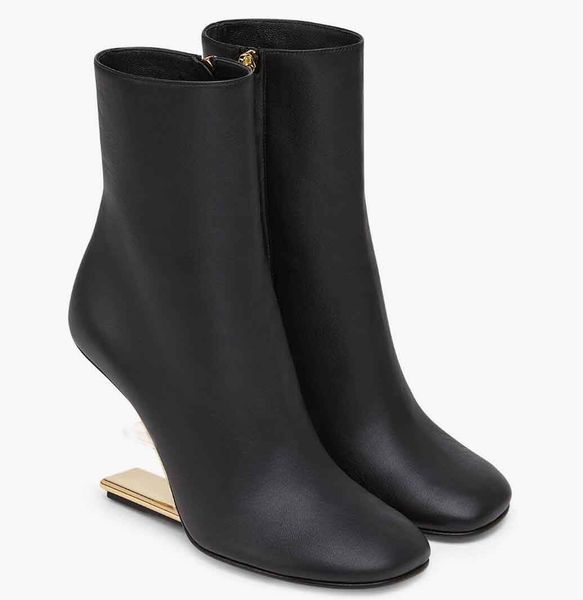 winter luxury brands first boots nappa leather high-heel ankle boot f-shaped rounded toe gold-colored metal party wdding lady booties eu35-4, Black
winter luxury brands first boots nappa leather high-heel ankle boot f-shaped rounded toe gold-colored metal party wdding lady booties eu35-4, Black